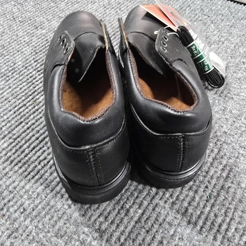 Red Wing Steel Toe Oxford Work Shoes Mens Size‎ 7 D Black SuperSole Made USA NEW